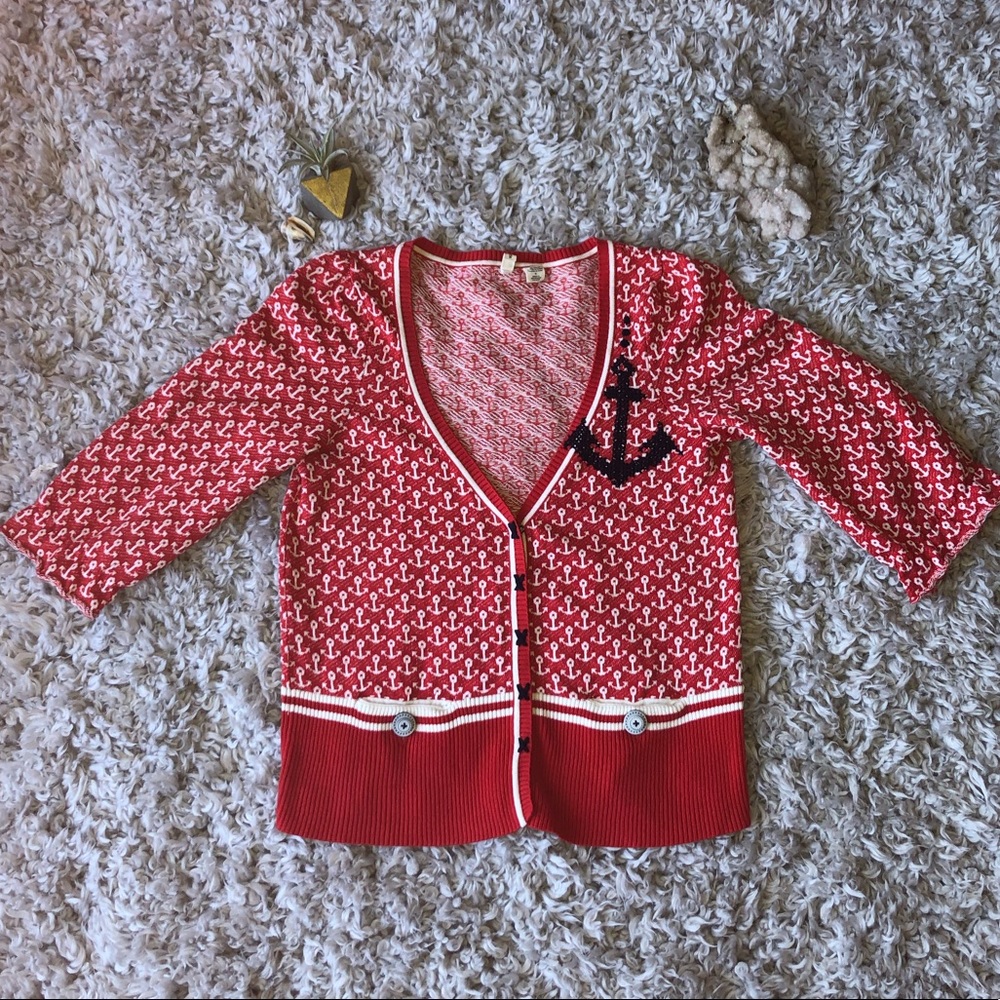 Anthropologie 3/4 sleeve sweater